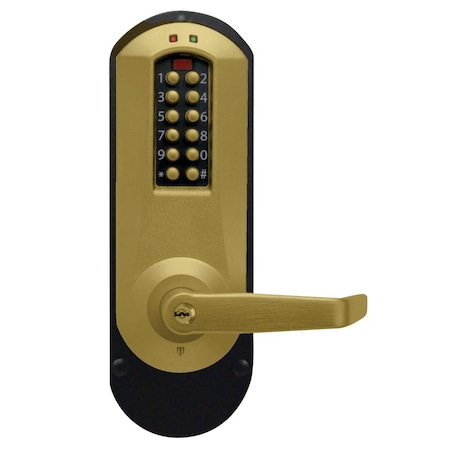Dormakaba E-Plex 5000 Exit Trim, Winston Lever, 100 Access Codes, 3,000 Audit Events, KIL, Schlage C Keyway, S E5010XSWL-606-41